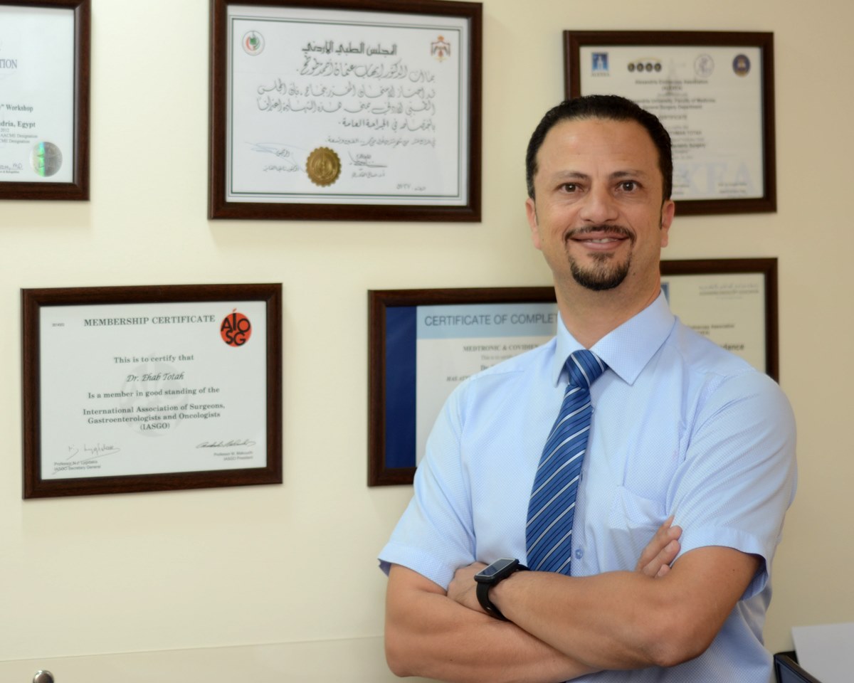 د. إيهاب طوطح - Dr. Ehab Totah - إستشاري الجراحة العامة و جراحة المنظار - General, Laparoscopic and Obesity Surgery Consultant